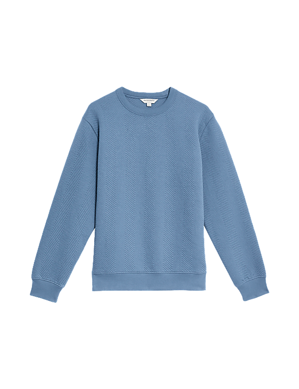Cotton Rich Crew Neck Sweatshirt