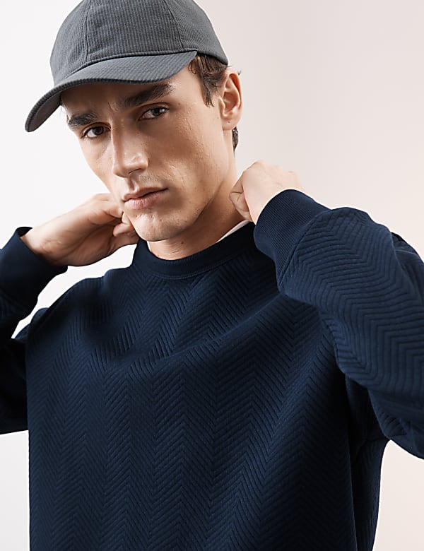Cotton Rich Crew Neck Sweatshirt