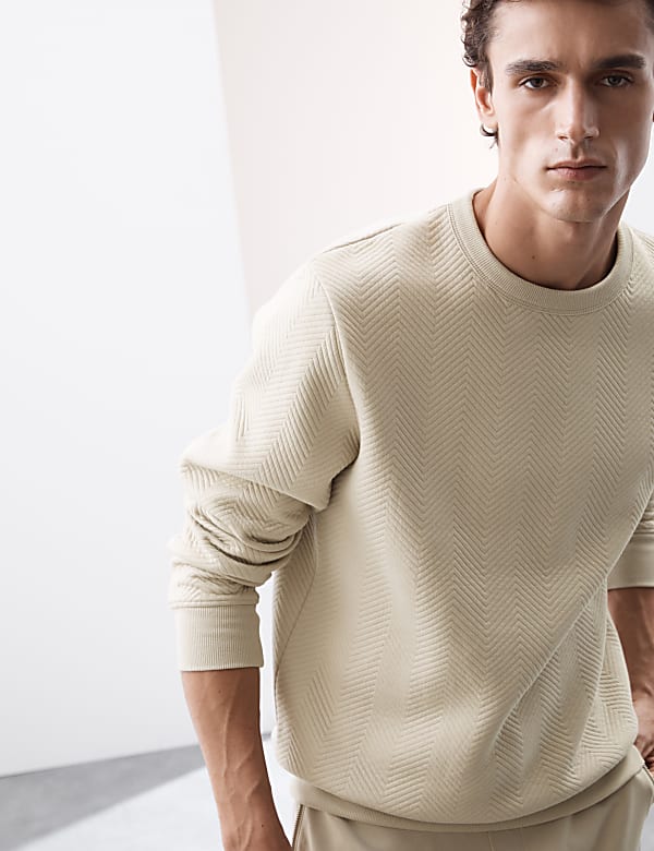 Cotton Rich Crew Neck Sweatshirt
