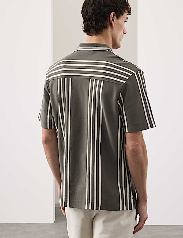 Polo 100 % coton textur&eacute; &agrave; revers - FR