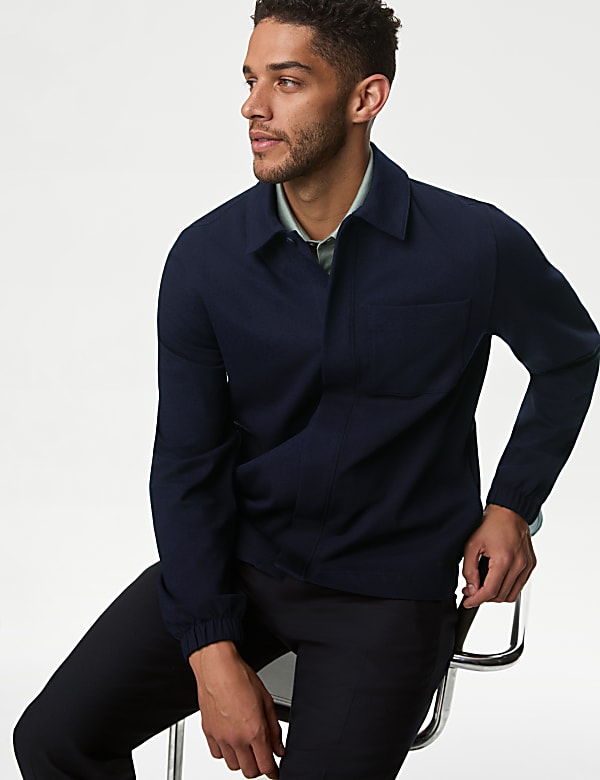 Marks and spencer overshirt sale