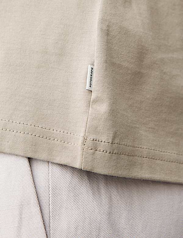 Tr&auml;geroberteil mit Rundhalsausschnitt aus reiner Supima&reg;-Baumwolle - AT