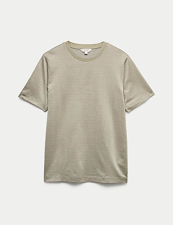 Pure Cotton Jacquard T-Shirt - NZ