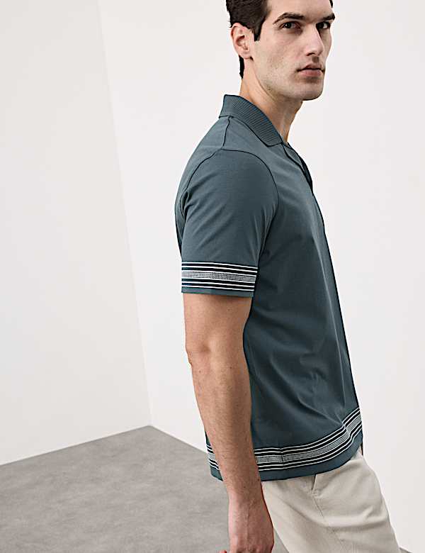 Pure Supima&reg; Cotton Embroidered Polo Shirt