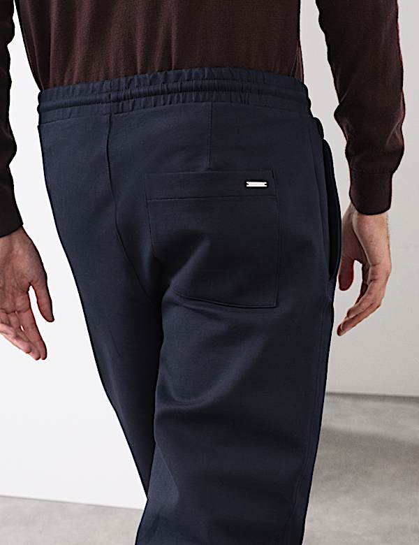 מכנסי ריצה מבד עשיר בכותנה - IL