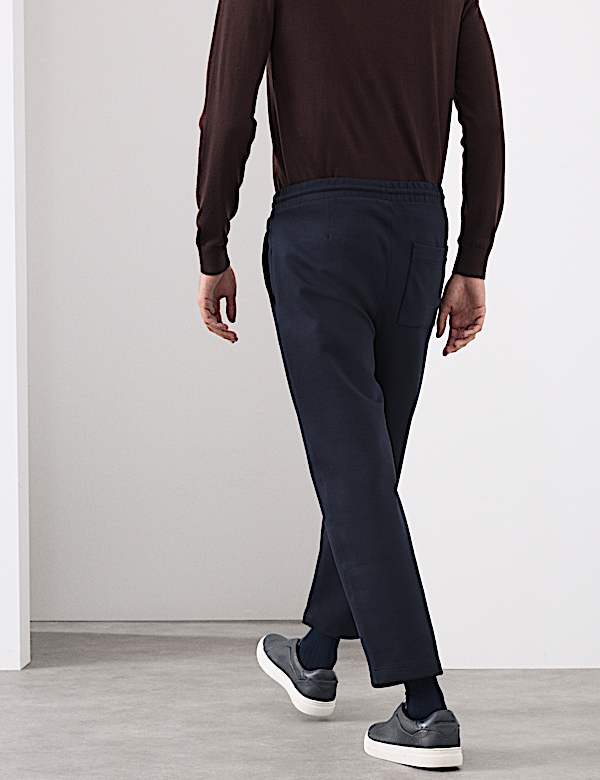 מכנסי ריצה מבד עשיר בכותנה - IL