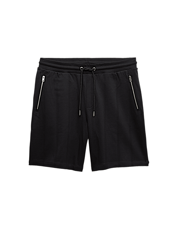 Regular Fit Cotton Rich Drop Needle Shorts