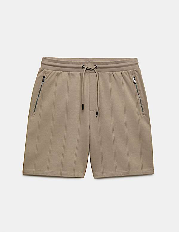 Regular Fit Cotton Rich Drop Needle Shorts - CZ