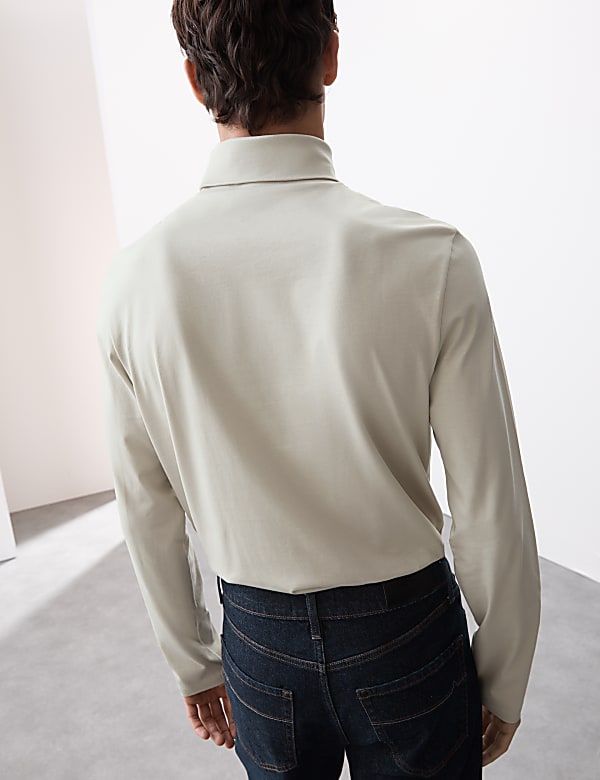 Pure Supima® Cotton Long Sleeve T-Shirt