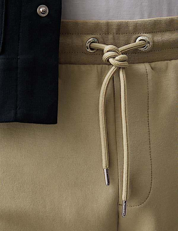 Regular Fit Cotton Rich Cuffed Joggers