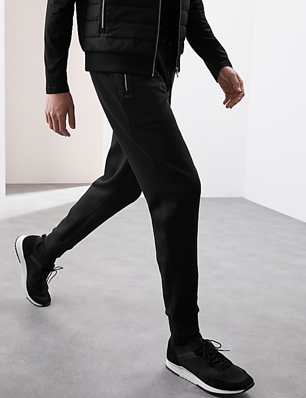 Regular Fit Cotton Rich Cuffed Joggers
