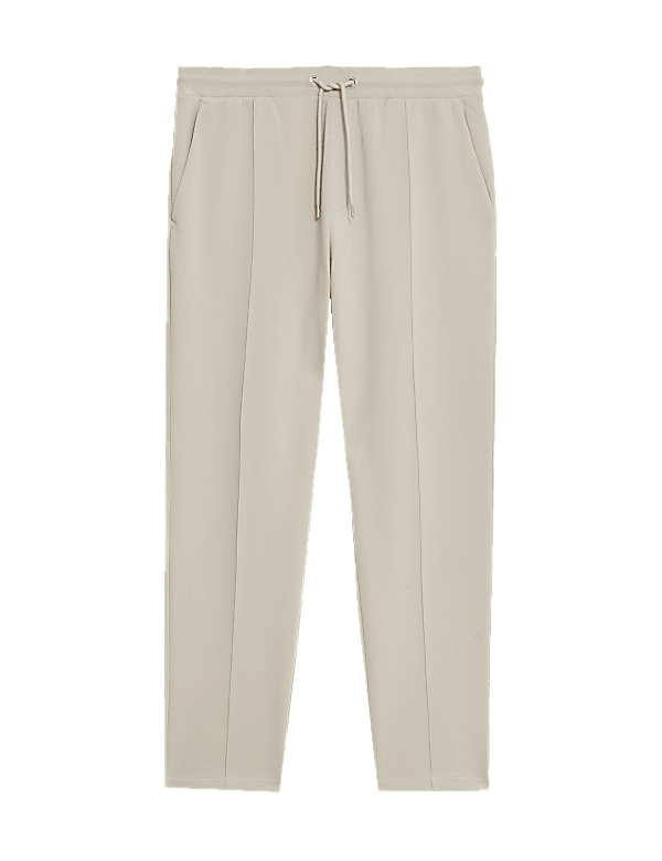 Cotton Rich Pintuck Straight Leg Joggers