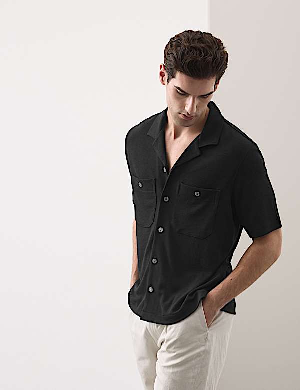 Cotton Modal Polo Shirt - AL