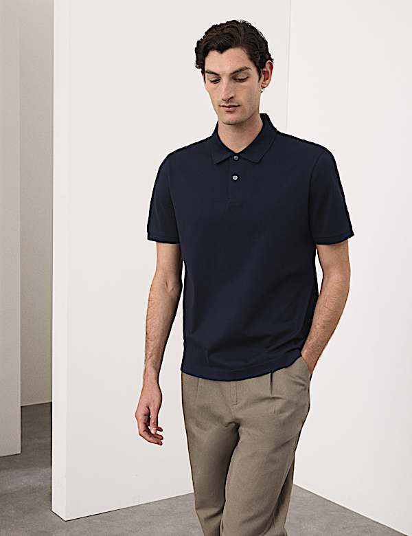 Fine Mercerised Cotton Pique Polo