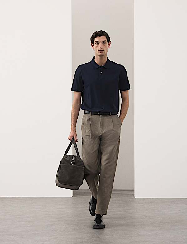 Fine Mercerised Cotton Pique Polo