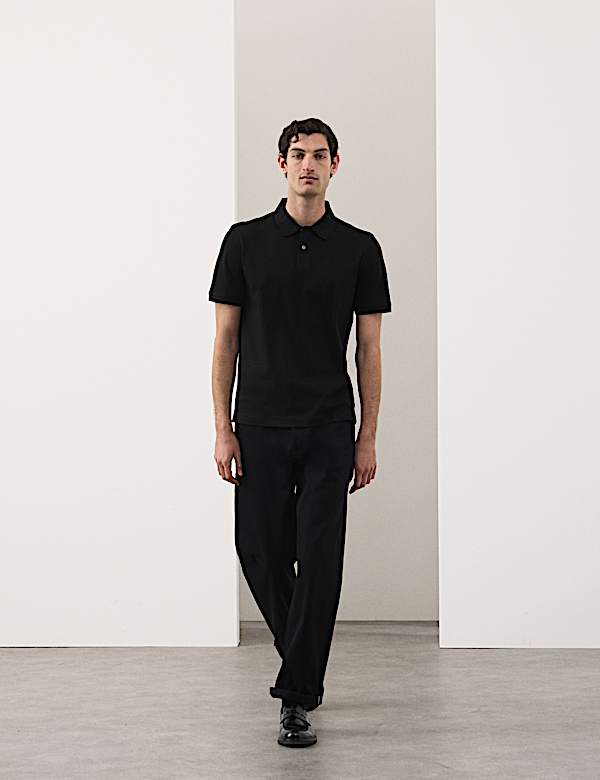 Fine Mercerised Cotton Pique Polo