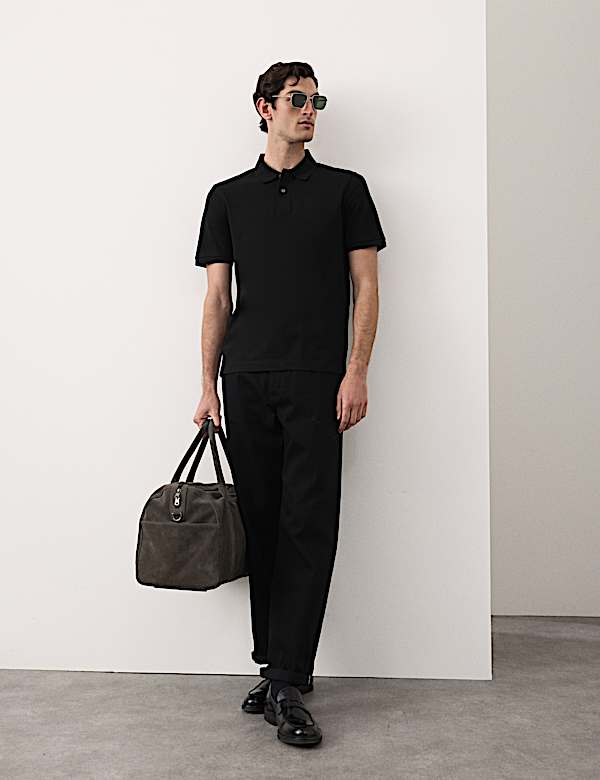 Fine Mercerised Cotton Pique Polo