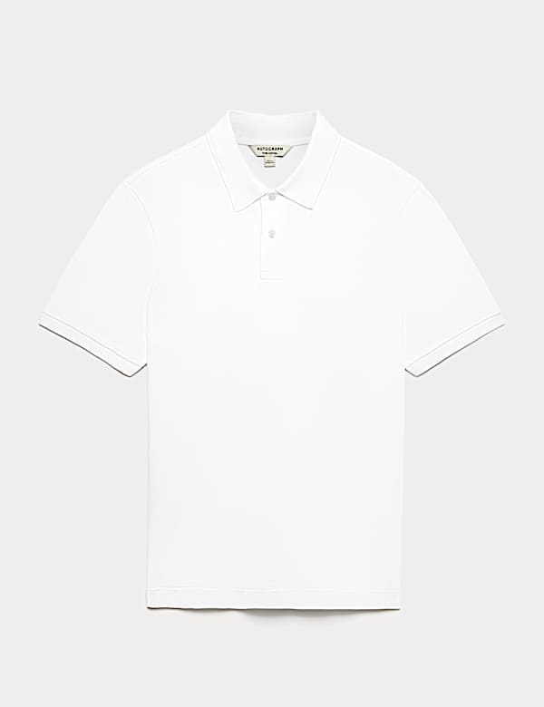 Piqu&eacute; poloshirt van fijn gemerceriseerd katoen - NL
