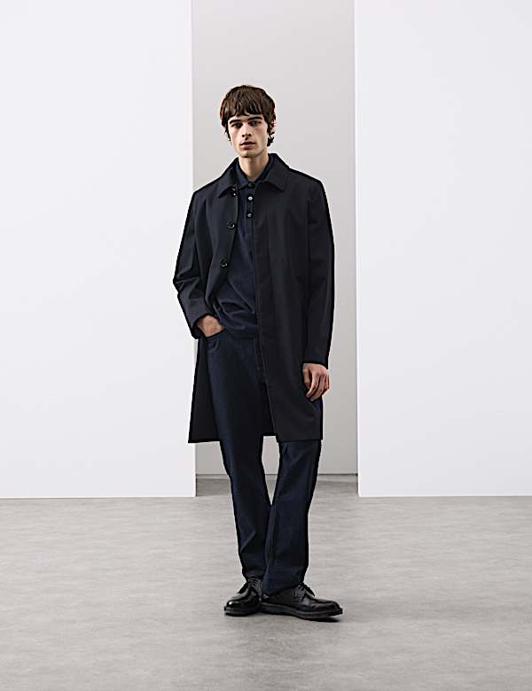 Pure Cotton Textured Polo Shirt