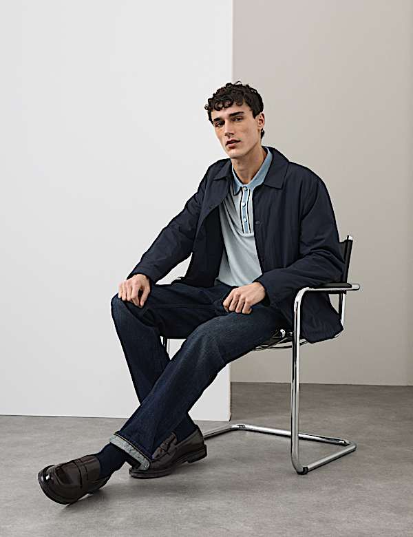 Modal Rich Tipped Soft Polo Shirt - DK