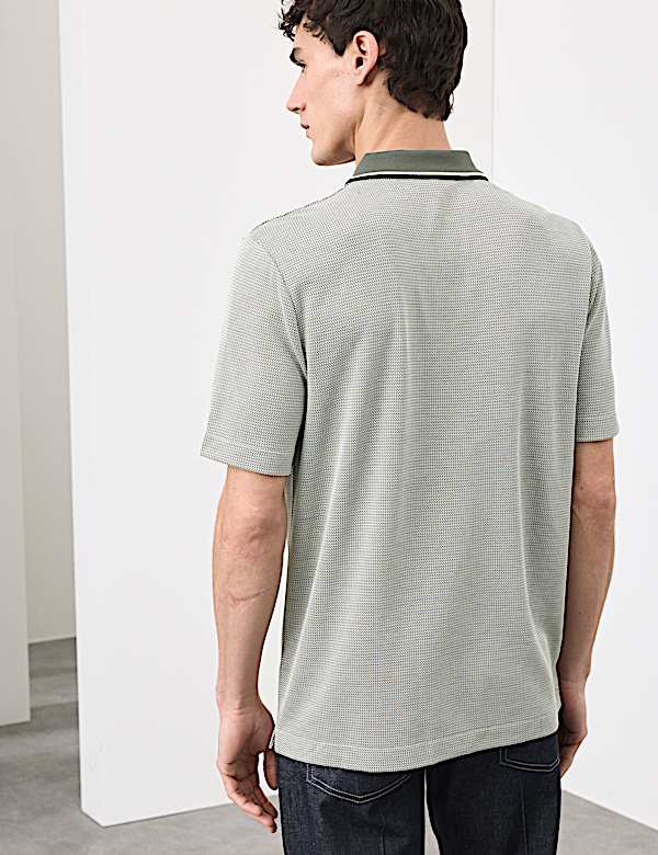 Modal Rich Tipped Soft Polo Shirt