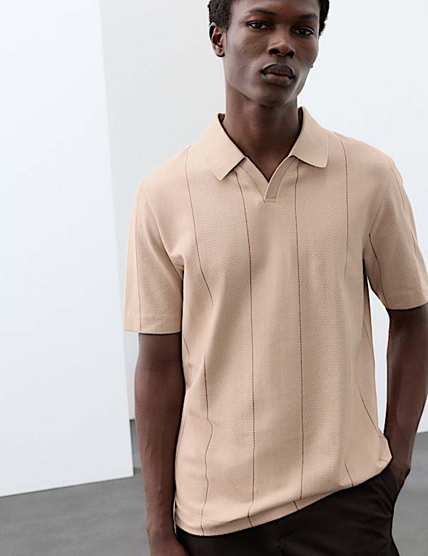 Supima&reg; Cotton Rich Striped Polo Shirt