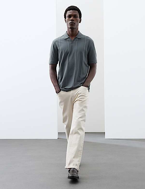 Supima&reg; Cotton Rich Striped Polo Shirt