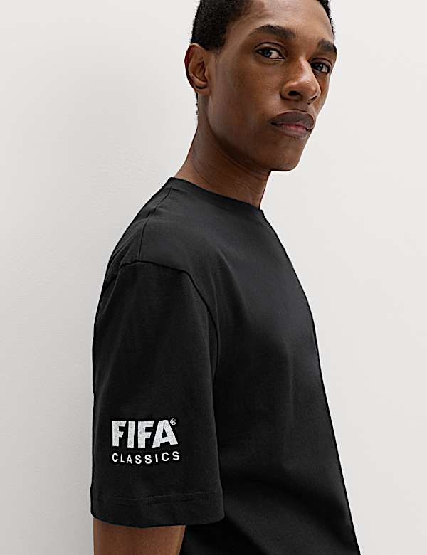 T-shirt 100 % coton &agrave; motif FIFA&trade; Classics Scotland - LU