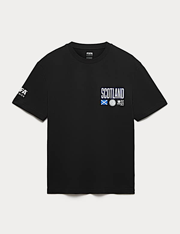 T-shirt 100 % coton &agrave; motif FIFA&trade; Classics Scotland - LU