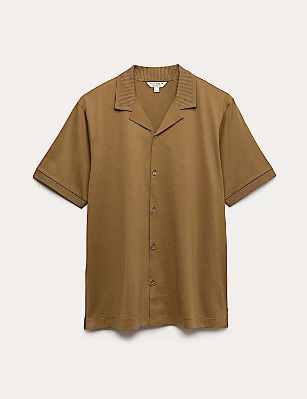 Regular Fit Pure Cotton Short Sleeve Shirt - GR