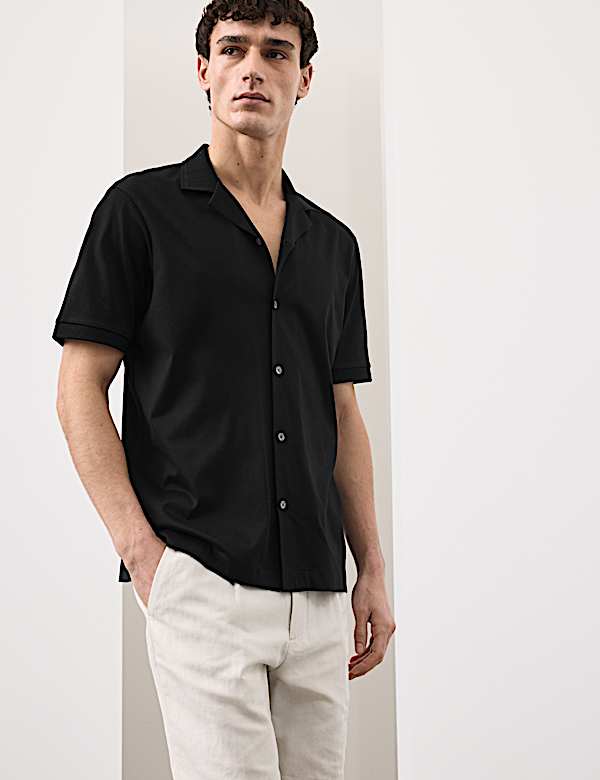 Regular Fit Pure Cotton Short Sleeve Shirt