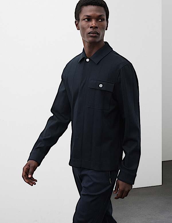 Pure Cotton Drop Needle Overshirt