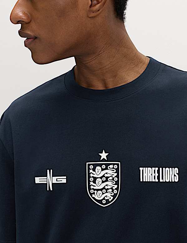 Zuiver katoenen M&S X ENGLAND T-shirt - BE
