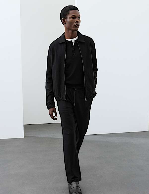 Pure Cotton Twill Zip Through Overshirt