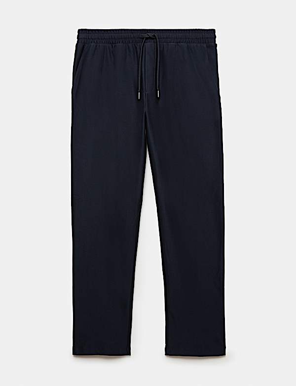 Bundfaltenhose aus reiner Baumwolle mit Twill - AT