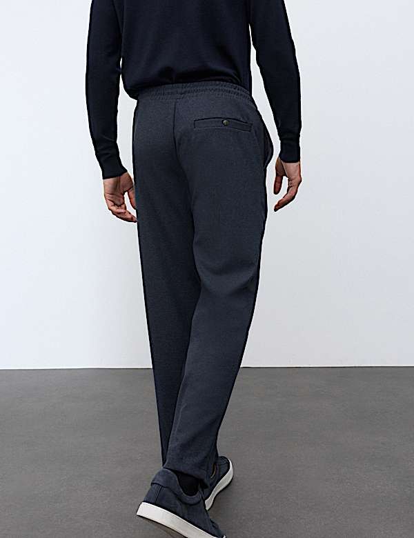 Elasticated Waist Joggers with Wool