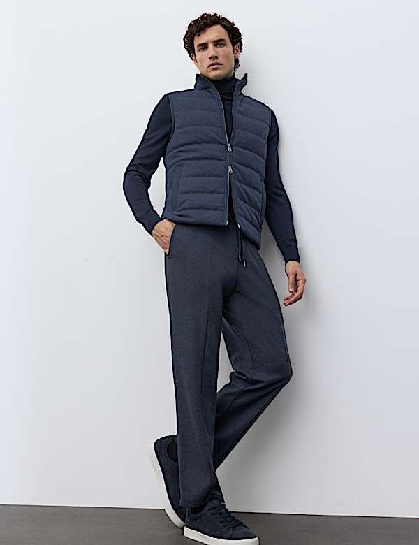 Elasticated Waist Joggers with Wool