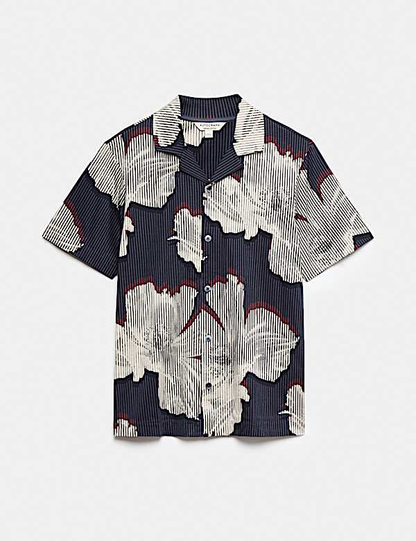 Pure Cotton Floral Short Sleeve Shirt