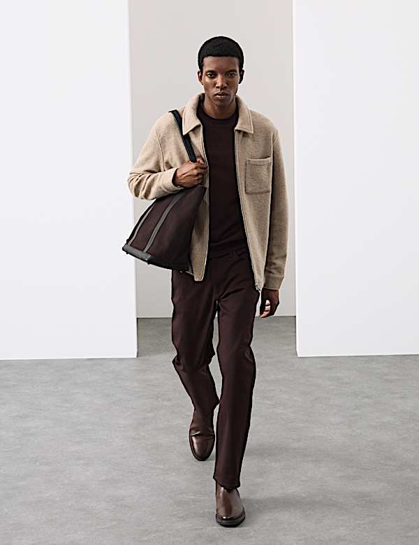 Rozpinana kurtka polarowa z mieszanki wełny - PL