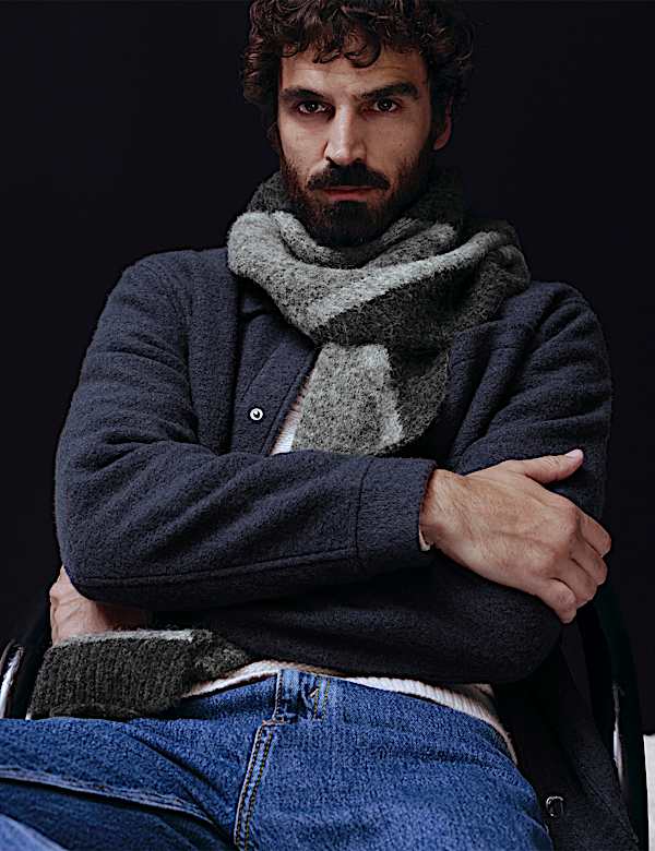 Wool Blend 3 Pocket Fleece Jacket