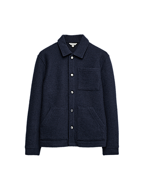 Wool Blend 3 Pocket Fleece Jacket