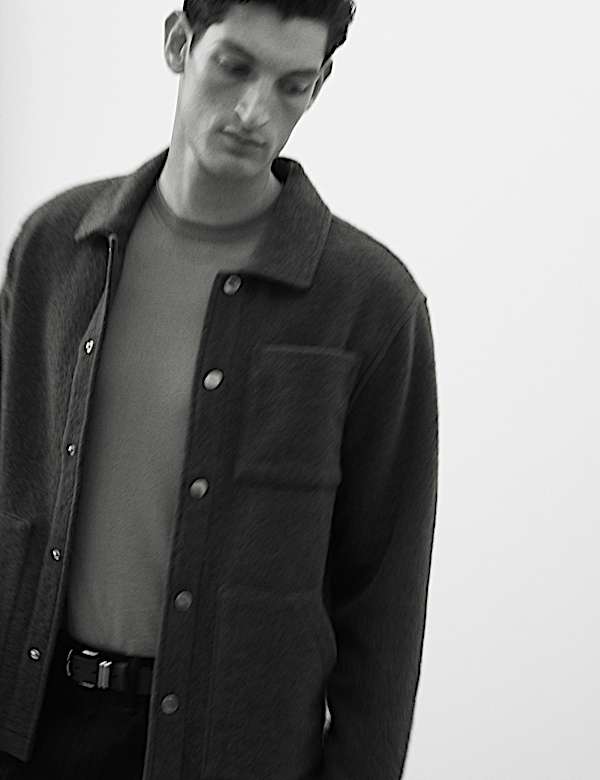 Wool Blend 3 Pocket Fleece Jacket - MX