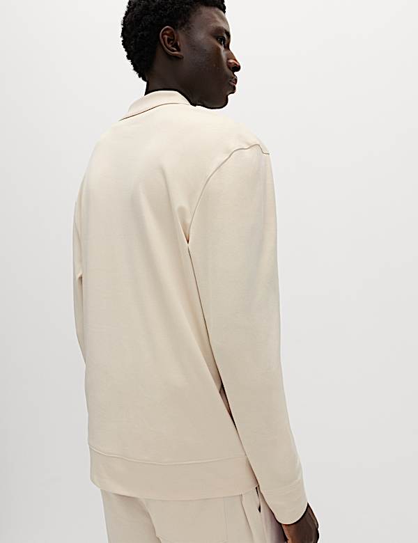 Cotton Rich Half Zip Sweatshirt - BG