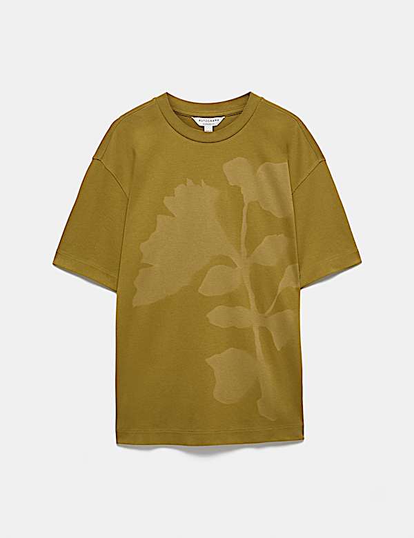 Oversized Pure Cotton Graphic T-Shirt - US
