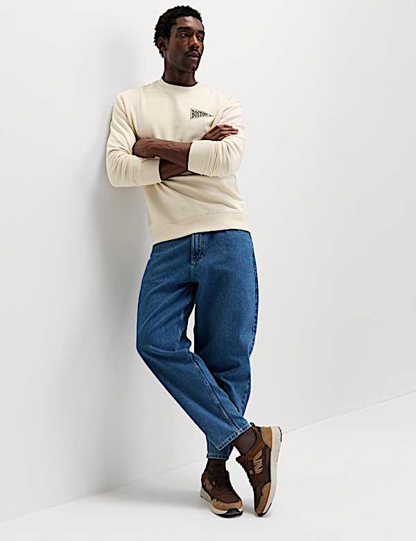 Cotton Rich Boston Embroidered Sweatshirt - SK