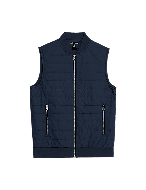 Cotton Rich Zip Up Quilted Gilet with Stormwear™