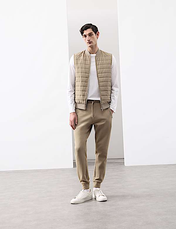 Cotton Rich Zip Up Quilted Gilet with Stormwear™