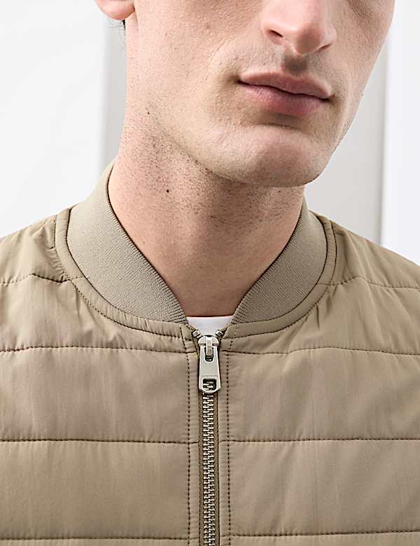 Cotton Rich Zip Up Quilted Gilet with Stormwear™