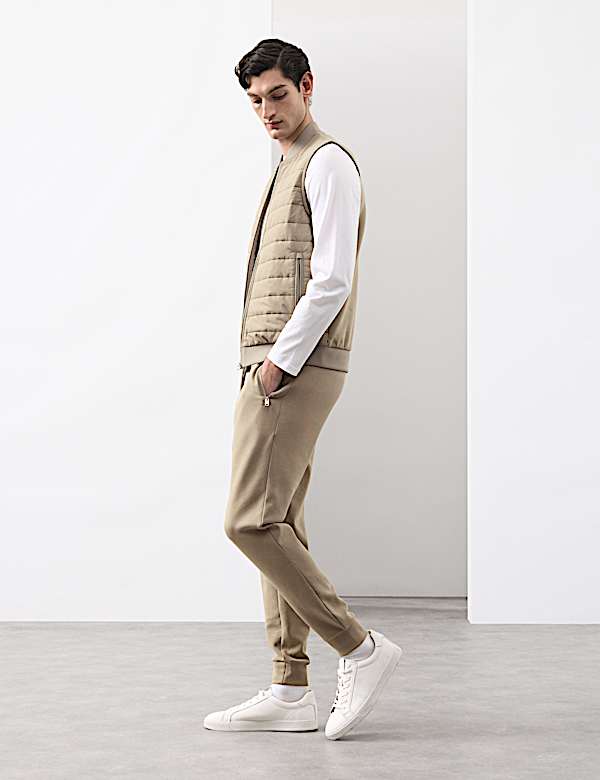 Cotton Rich Zip Up Quilted Gilet with Stormwear™