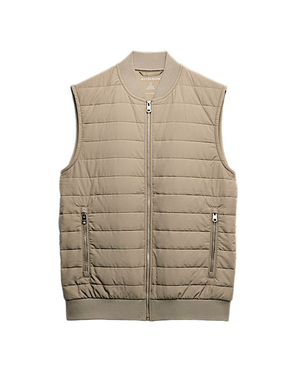 Cotton Rich Zip Up Quilted Gilet with Stormwear™